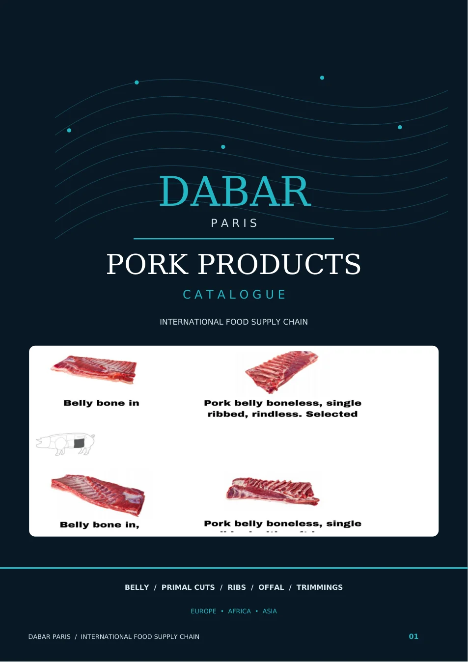 Cover of DABAR Pork Products Catalogue 2026